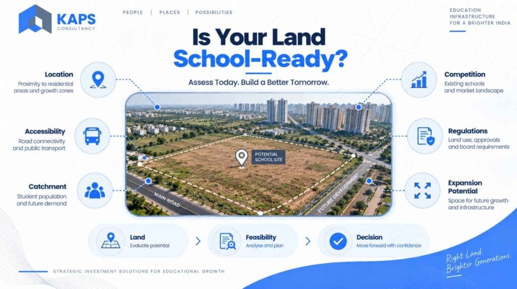 School development land feasibility assessment in India